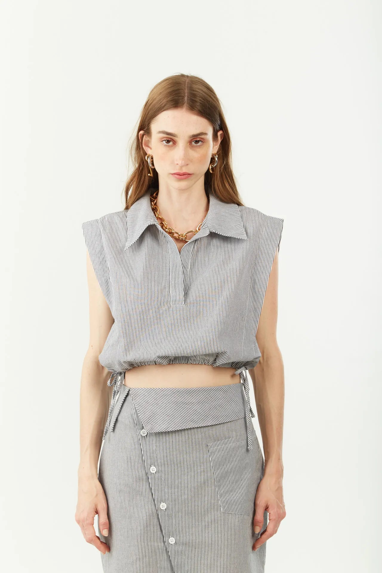 Camisilla Suelta Escote en V Cropped