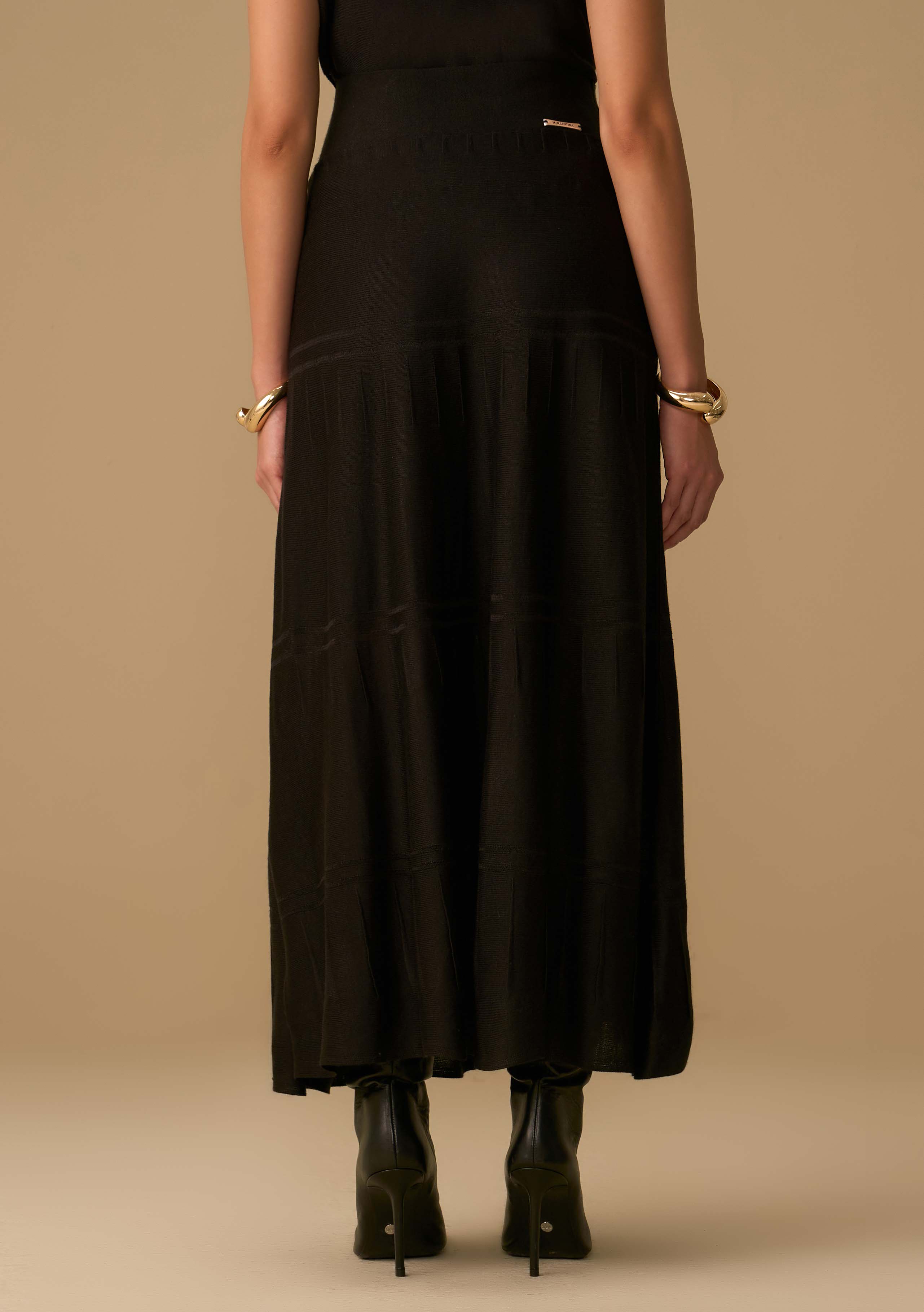 Pollera Evasé Tiro Alto Midi