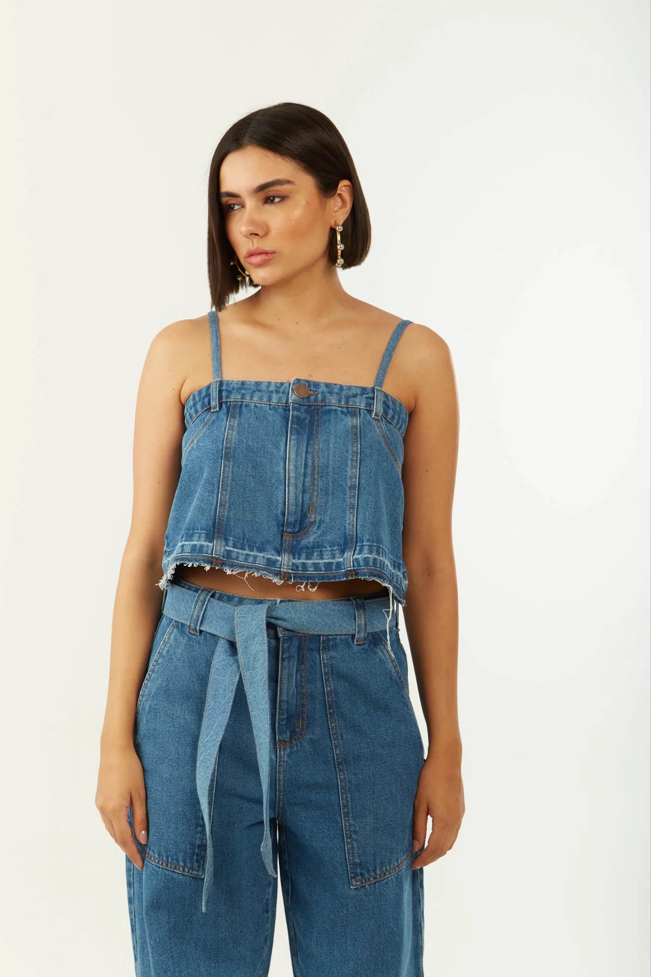 Top Escote Recto Tirante Fino