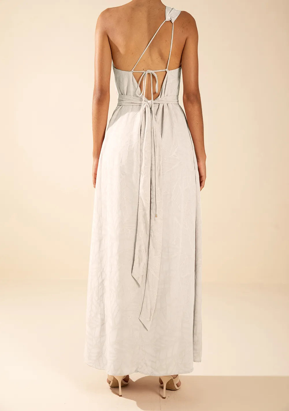 Vestido Suelto De Un Hombro Con Tirante