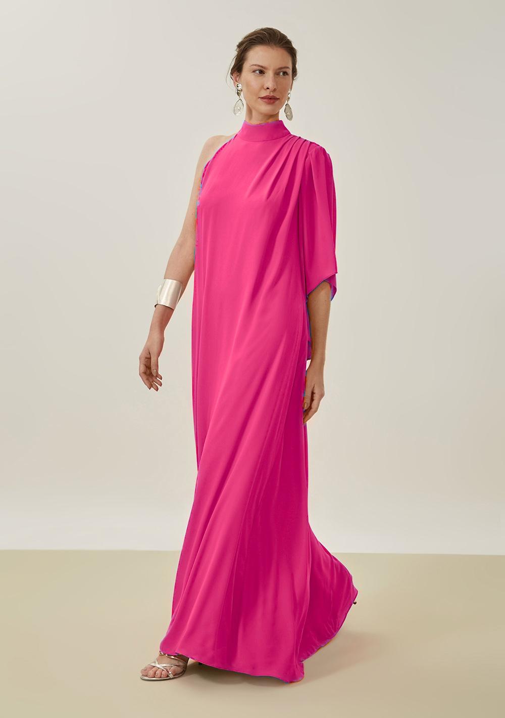 Vestido Suelto De Un Hombro