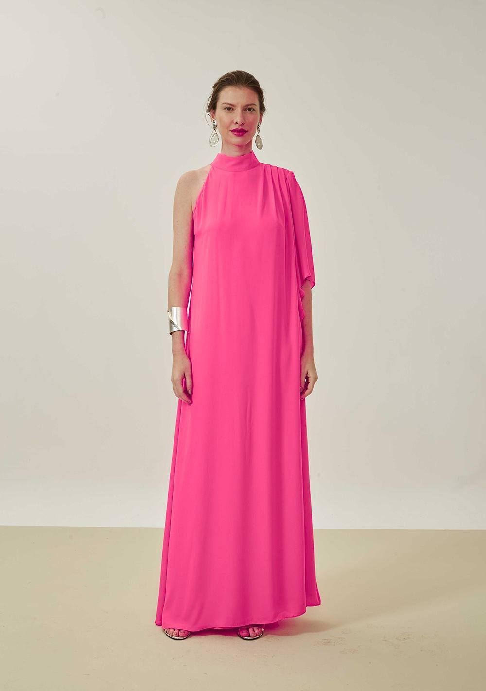 Vestido Suelto De Un Hombro