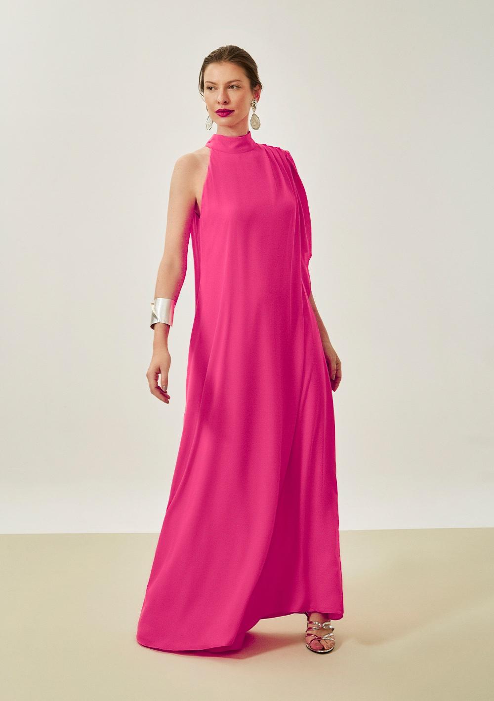 Vestido Suelto De Un Hombro