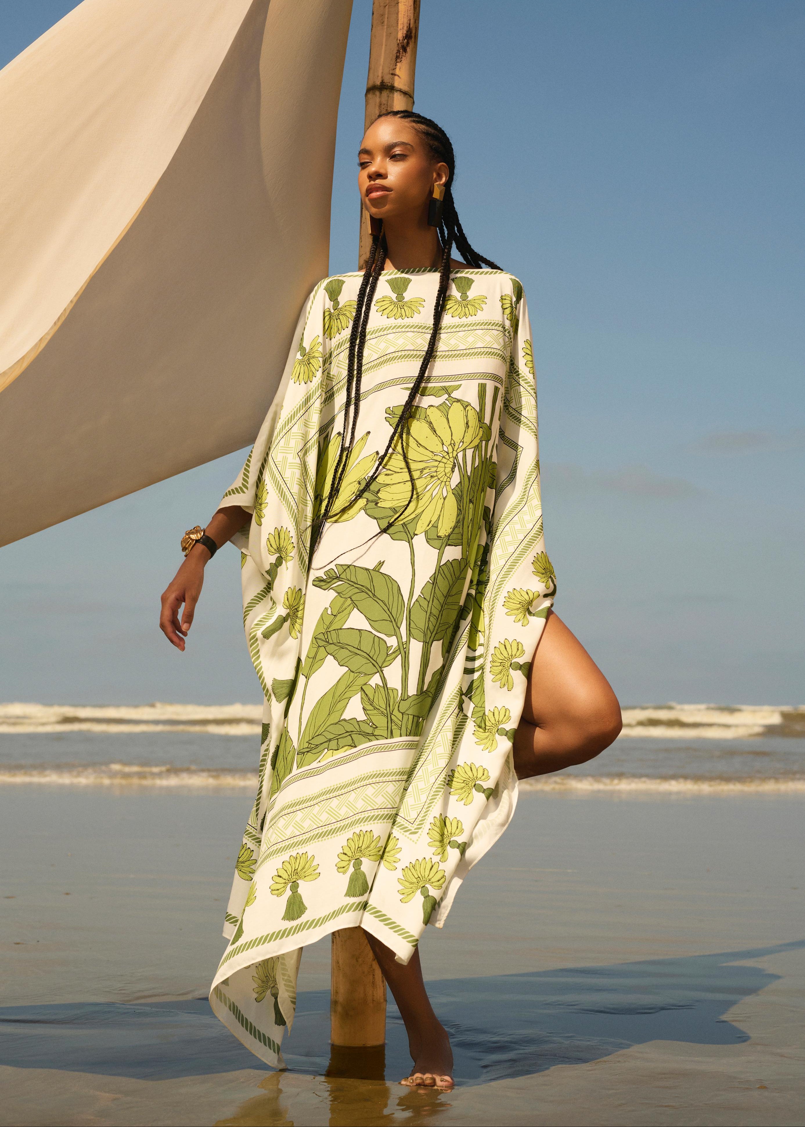 Kaftan Largo Con Faja