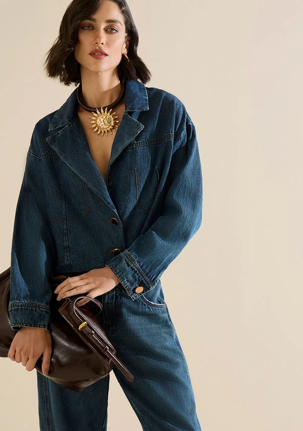 Blazer Suelto Mangas Largas