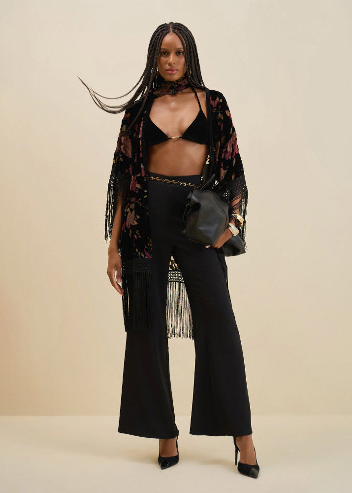 Pantalón Flare Tiro Alto